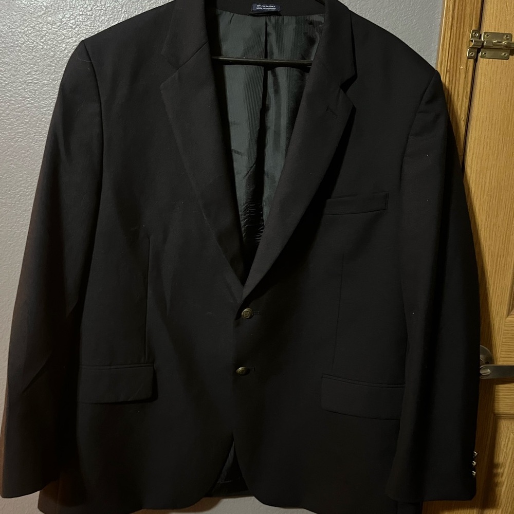 Sport coat size: 48r color: dark navy blue